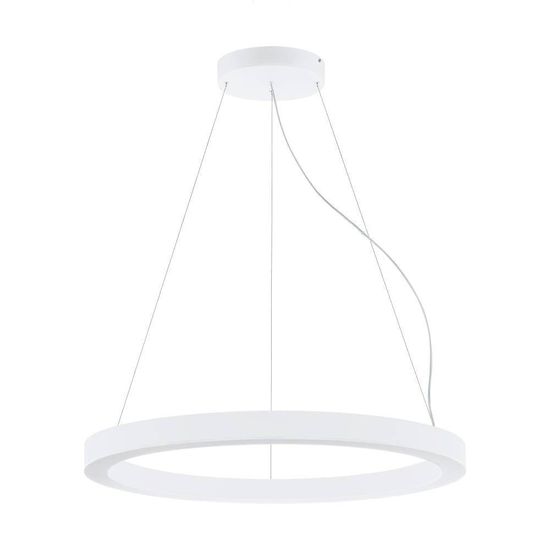 Eglo 63047 PASTRENGO 1 LED Pendelleuchte 2x60W Ø900mm Weiss Neutralweiss Dimmbar
