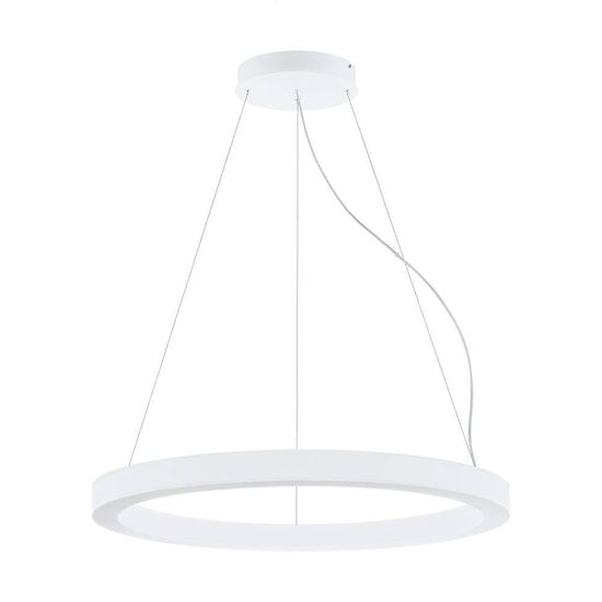 Eglo 63047 PASTRENGO 1 LED Pendelleuchte 2x60W Ø900mm Weiss Neutralweiss Dimmbar