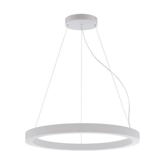 Eglo 63061 PASTRENGO 1 LED Pendelleuchte 2x60W Ø900mm Silber Weiss Warmweiss Dimmbar