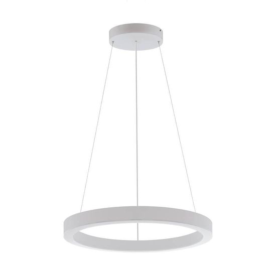 Eglo 63064 PASTRENGO 1 LED Pendelleuchte 2x45W Ø700mm Silber Weiss Neutralweiss Dimmbar