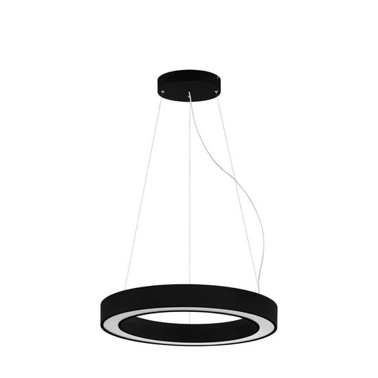 Eglo 63082 PASTRENGO 2 LED Pendelleuchte 45W Ø700mm Schwarz Weiss Neutralweiss Dimmbar