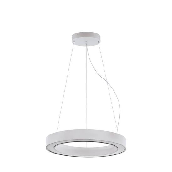 Eglo 63091 PASTRENGO 2 LED Pendelleuchte 45W Ø700mm Silber Weiss Neutralweiss Dimmbar
