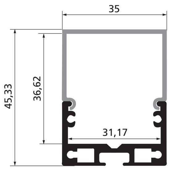 Eglo 63446 Deckenleuchte 2000x35mm Schwarz Weiss