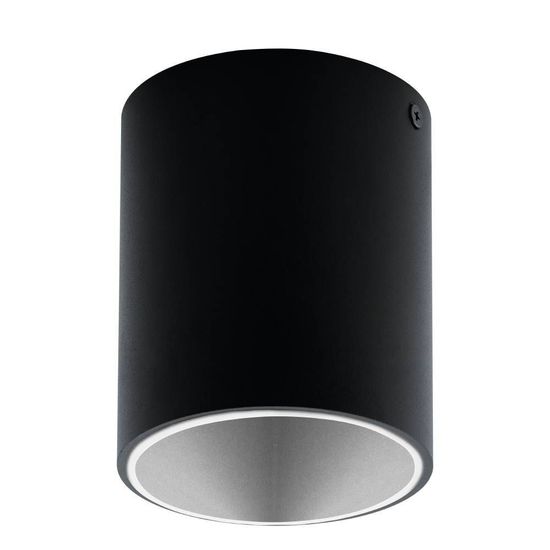 Eglo 63452 POLASSO PRO LED Anbauspots+Anbauleuchten 1x3,3W Ø100mm Schwarz, Weiss Warmweiss