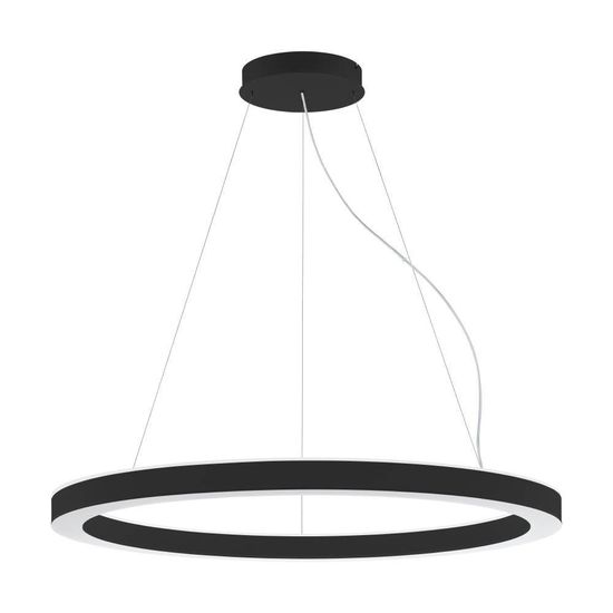 Eglo 64235 PASTRENGO 1 LED Pendelleuchte 2x75W Ø1100mm Schwarz Weiss Warmweiss Dimmbar