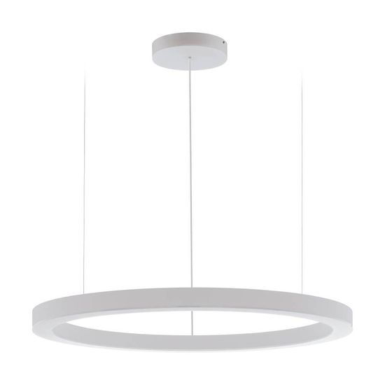 Eglo 64239 PASTRENGO 1 LED Pendelleuchte 2x75W Ø1100mm Silber Weiss Warmweiss Dimmbar