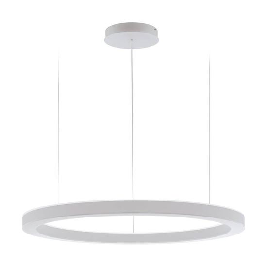 Eglo 64239 PASTRENGO 1 LED Pendelleuchte 2x75W Ø1100mm Silber Weiss Warmweiss Dimmbar