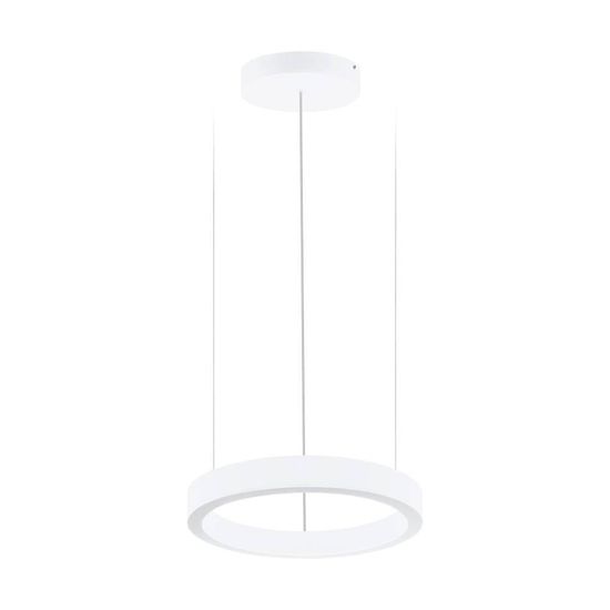 Eglo 64241 PASTRENGO 1 LED Pendelleuchte 2x30W Ø500mm Weiss Neutralweiss Dimmbar