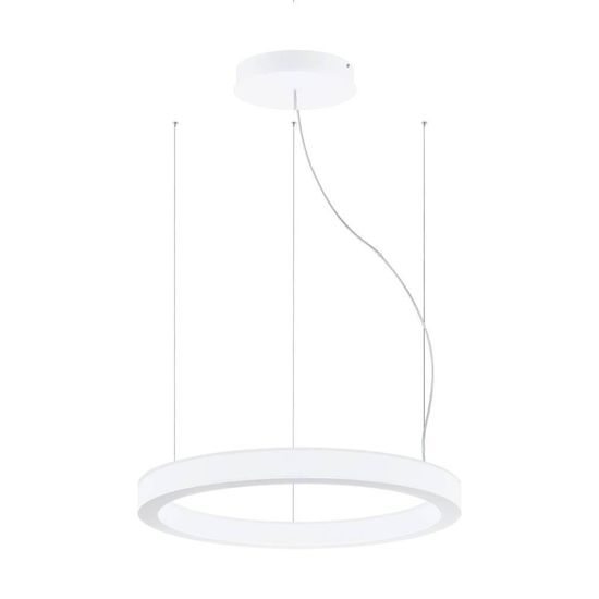 Eglo 64242 PASTRENGO 1 LED Pendelleuchte 2x45W Ø700mm Weiss Neutralweiss Dimmbar