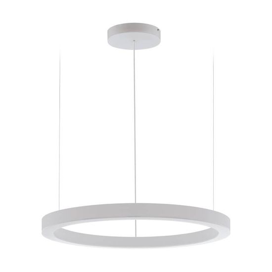 Eglo 64252 PASTRENGO 1 LED Pendelleuchte 2x60W Ø900mm Silber Weiss Neutralweiss Dimmbar