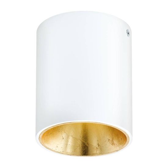 Eglo 64687 POLASSO PRO LED Deckenleuchte 1x3,3W Ø100mm Weiss, Gold Warmweiss