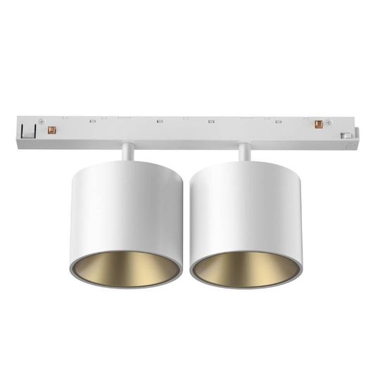 Eglo 648DD-509301-OOWHG LINE48V DD LED LED Stromschienenleuchte 2x Ø72mm Weiss Warmweiss