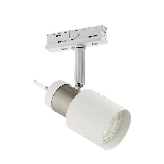 Eglo 66378 VILLANOVA 1 GU10 Leuchtspot Ø60mm Weiss, Nickel-Matt