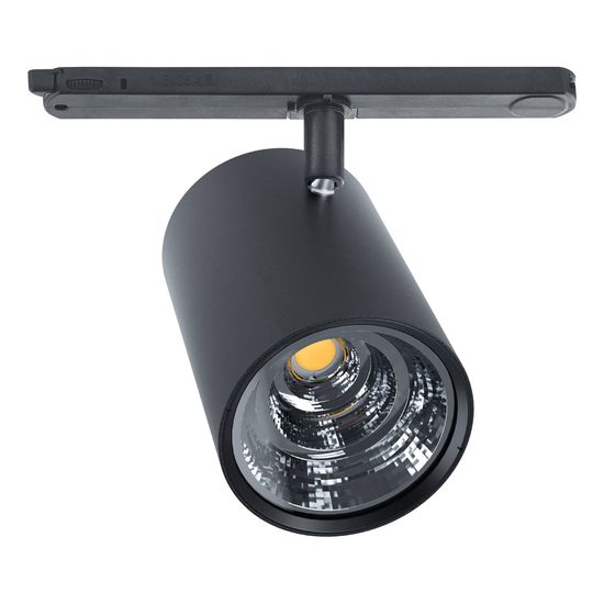 Eglo 67178 VILLANOVA 2 LED LED Stromschienenleuchte 25W Ø100mm Schwarz Warmweiss Dimmbar