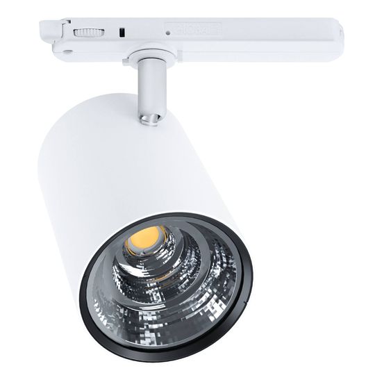 Eglo 67181 VILLANOVA 2 LED LED Stromschienenleuchte 25W Ø100mm Weiss Neutralweiss Dimmbar
