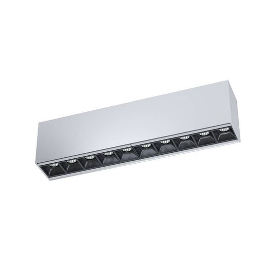 Eglo 67515 ALBAVILLA LED Deckenleuchte 2x10W 271x46mm Silber Neutralweiss Dimmbar