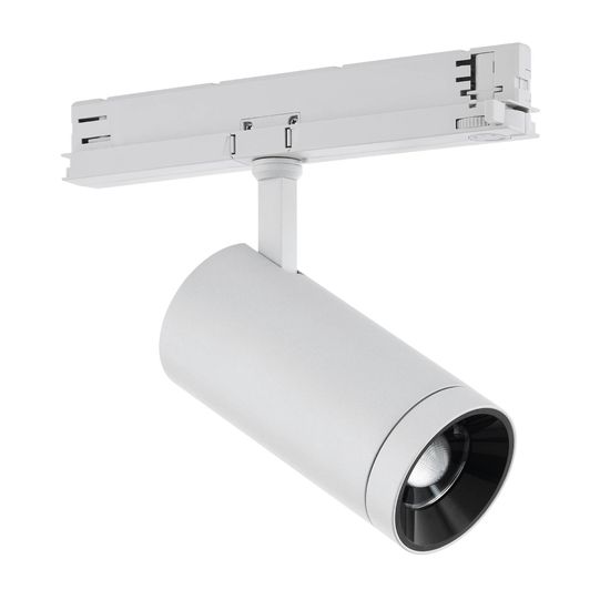 Eglo 67693 RIZOS LED LED Stromschienenleuchte 30W Ø90mm Weiss Warmweiss Dimmbar