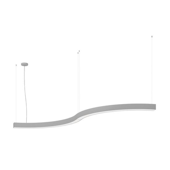 Eglo 68226 PASTRENGO 3 LED Pendelleuchte 32W 1379x90mm Silber Weiss Warmweiss Dimmbar