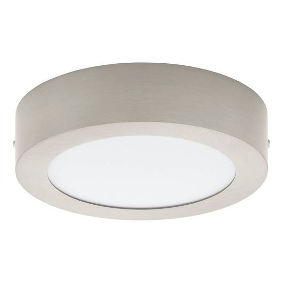 Eglo 68728 FUEVA PRO CCT LED Deckenleuchte 12,5W Ø170mm Nickel-Matt Weiss Steuerbare Lichtfarbe