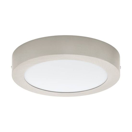 Eglo 68732 FUEVA PRO CCT LED Deckenleuchte 14,5W Ø225mm Nickel-Matt Weiss Steuerbare Lichtfarbe