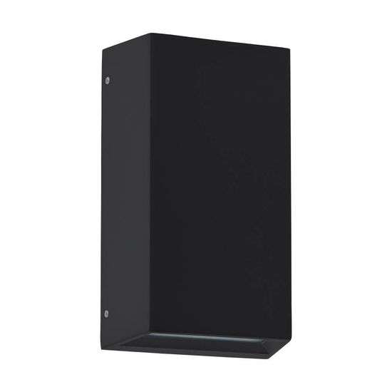 Eglo 68799 GUASIMAL LED Außen-Wandleuchte 2x5W Schwarz Transparent Steuerbare Lichtfarbe IP65