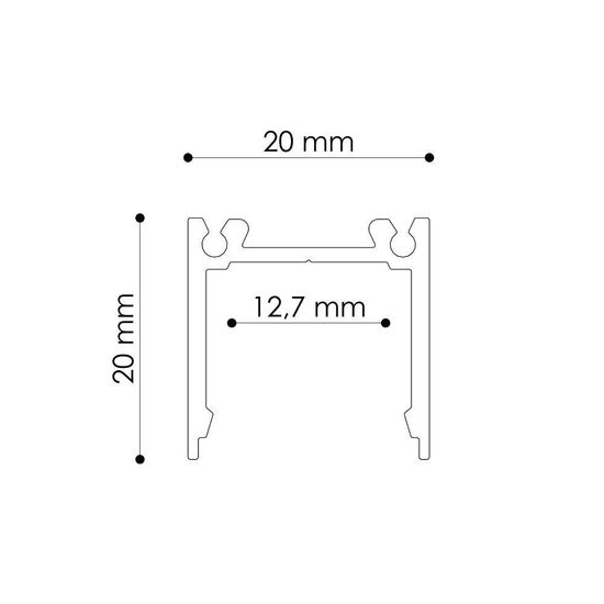 Eglo 69302 LEDLINE20 STANDARD Profil 3020x20mm Alu Eloxiert