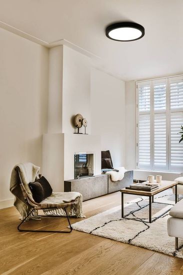 Eglo 75637 IDUN 2 LED Ein-/Aufbauleuchte 15W Ø300mm Schwarz Weiss Neutralweiss