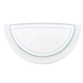 Eglo 83154 Planet 1 Wandleuchte E27 Stahl weiss klar