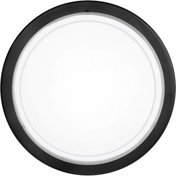 Eglo 83159 Planet 1 Wandleuchte / Deckenleuchte E27 Stahl schwarz weiss klar