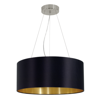 Eglo Pendelleuchte Maserlo Ø53cm 3xE27 schwarz-gold 31605