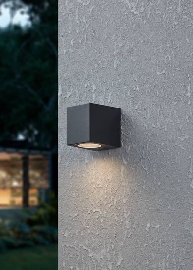 Eglo 900275 JABAGA LED Außen-Wand-/Deckenleuchte 4,6W Schwarz IP44