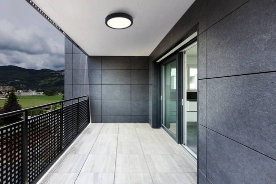 Eglo 900278 ARGOLIS 2 LED Außen-Ein-/Aufbauleuchte 20,5W Ø285mm Schwarz Weiss Warmweiss IP44