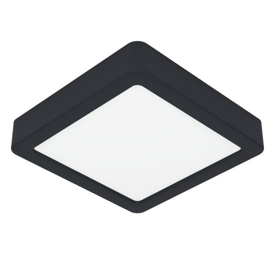 Eglo 900643 FUEVA 5 LED Ein-/Aufbauleuchte 11W 160x160mm Schwarz Weiss Warmweiss IP44