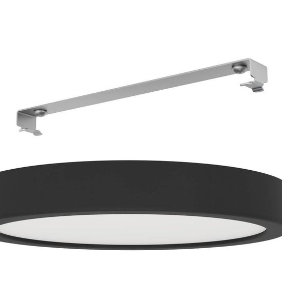 Eglo 900653 FUEVA 5 LED Ein-/Aufbauleuchte 17W Ø210mm Schwarz Weiss Warmweiss IP44