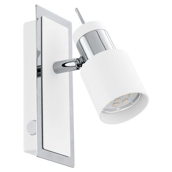 Eglo 92084 Davida LED Spot 5W Stahl chrom weiss