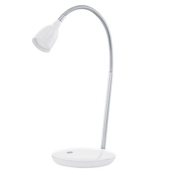 Eglo 93078 Durengo LED Tischleuchte 3W Kunststoff Stahl weiss chrom