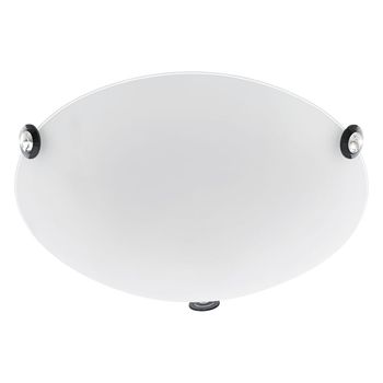 Eglo 93624 Cafiera LED Wandleuchte / Deckenleuchte 12W Stahl Glas weiss schwarz