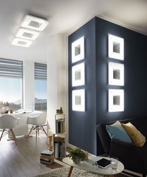 Eglo 93659 Licosa LED Wandleuchte / Deckenleuchte Stahl weiss klar