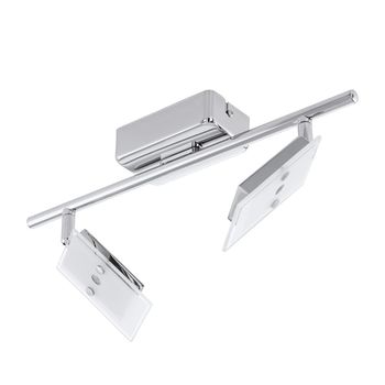 Eglo 94163 Ervas LED Spot 2x3.3W Stahl chrom weiss klar