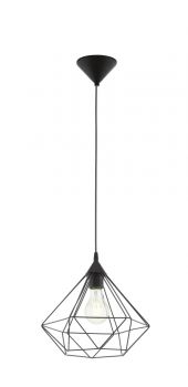 Eglo Hängeleuchte Tarbes E27 Ø32.5cm schwarz