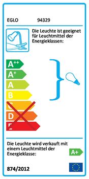 Eglo 94329 Riccio 1 LED Klemmleuchte 3W Kunststoff Stahl weiss chrom