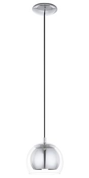 Eglo 94592 Rocamar Hängeleuchte E27 Stahl chrom klar