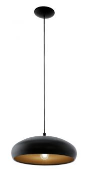 Eglo Hängeleuchte Mogano E27 schwarz und Kupfer