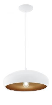 Eglo Hängeleuchte Mogano E27 weiss und Kupfer