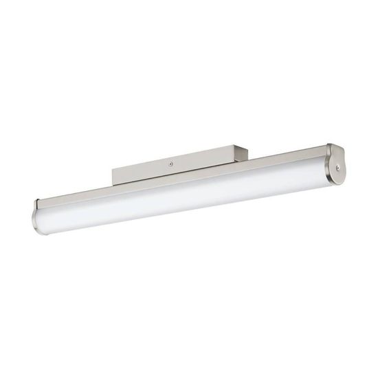 Eglo 94716 CALNOVA LED Wand-/Deckenleuchte 13W 600x50mm Nickel-Matt Weiss Neutralweiss IP44