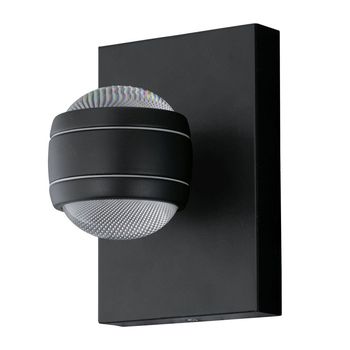Eglo Sesimba LED Außenwandleuchte 2X3.7W Stahl verzinkt schwarz