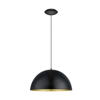 Eglo 94936 Gaetano 1 Pendelleuchte E27 Stahl Schwarz Gold