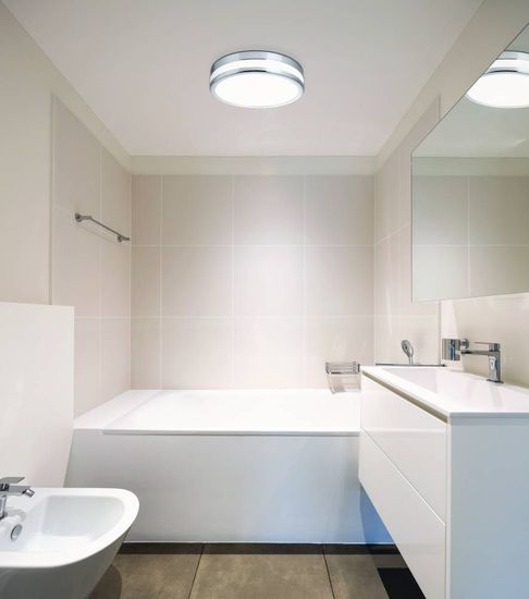 Eglo 94999 LED PALERMO LED Wand-/Deckenleuchte 3x5,7W Ø300mm Chrom Weiss Warmweiss IP44