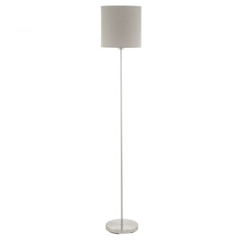 Eglo Stehleuchte Pasteri E27 H:157cm taupe mit Schalter