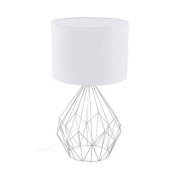 Eglo 95187 Pedregal 1 Tischleuchte E27 Stahl Chrom